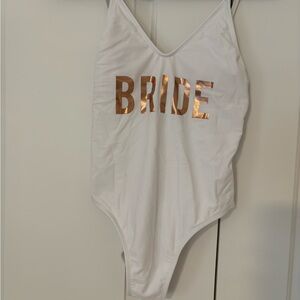 White Bride One Piece Swimsuit